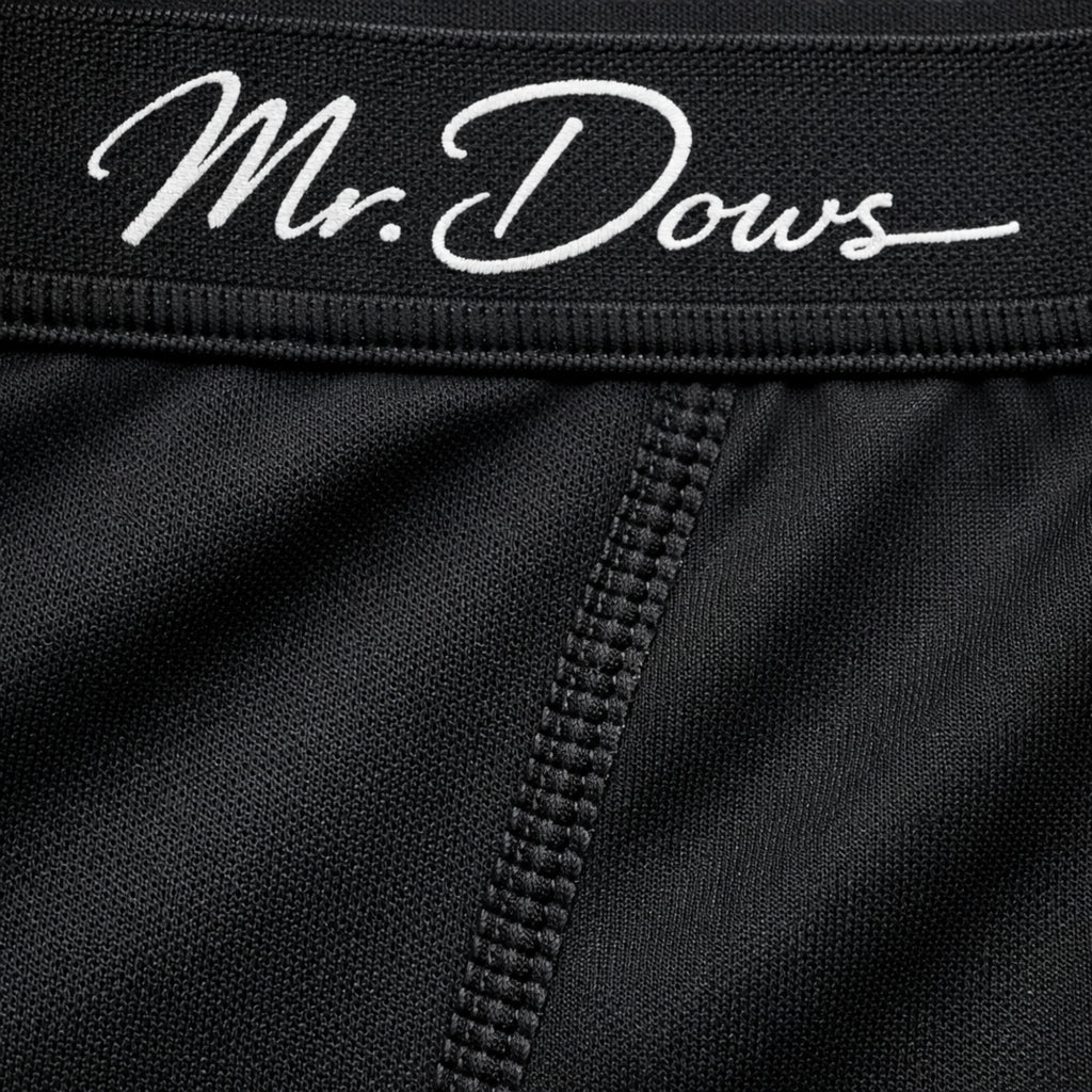 Mr. Dows Men's Performance Boxer Briefs – Black & Red Check (Pack of 2)