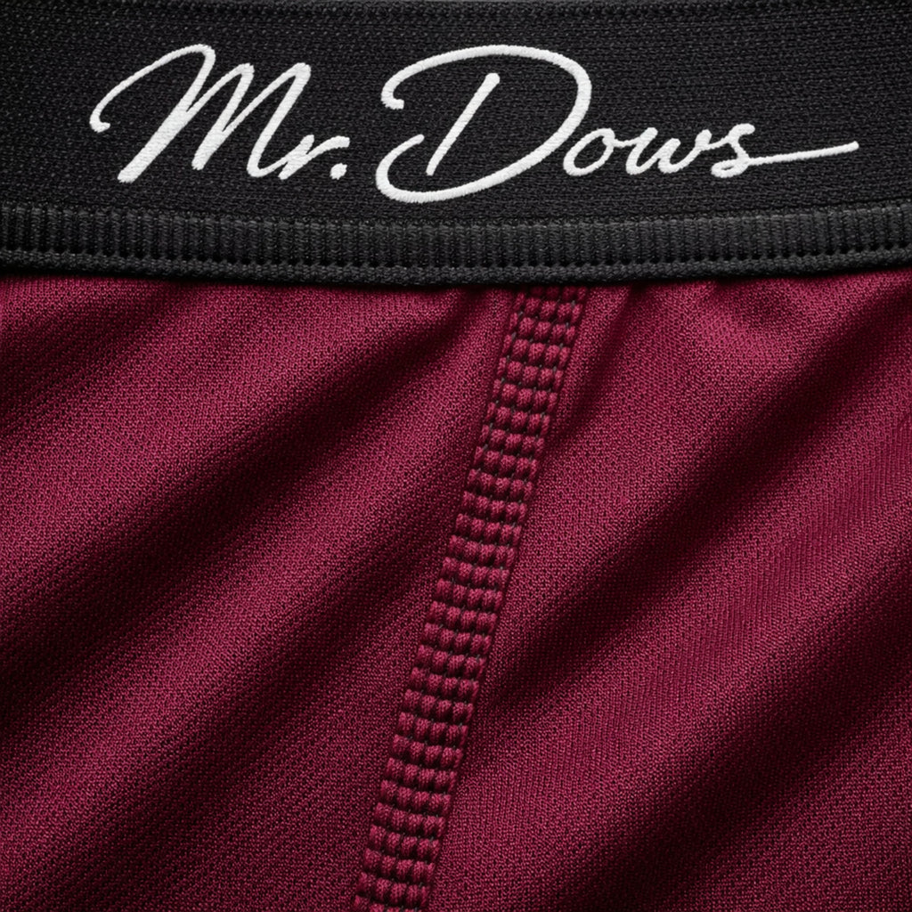 Mr. Dows Men's Performance Boxer Briefs – Navy & Maroon (Pack of 2)