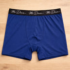 Mr. Dows Men's Performance Boxer Briefs – Navy & Red Check (Pack of 2)