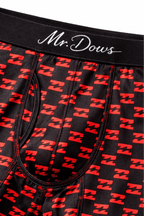 Mr. Dows Men's Performance Boxer Briefs – Navy & Red Check (Pack of 2)