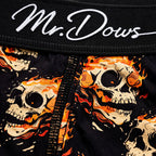 Mr. Dows Men's Performance Boxer Briefs – Maroon & Skull Print (Pack of 2)