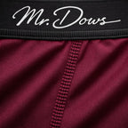 Mr. Dows Men's Performance Boxer Briefs – Maroon & Skull Print (Pack of 2)